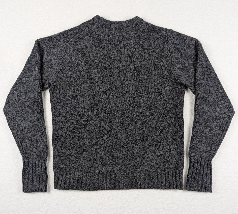 Vintage Woolrich Sweater Mens M Gray Wool Knit Crewneck Long Sleeve Pullover 90s - Image 2 of 4