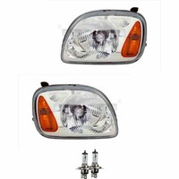 Scheinwerfer Set Rechts & Links H4 FüR Nissan Micra II K11 Inkl. Osram Lampen