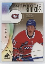 2024 Upper Deck SP Game Used Authentic Rookies Gold 42/149 Oliver Kapanen 0il7