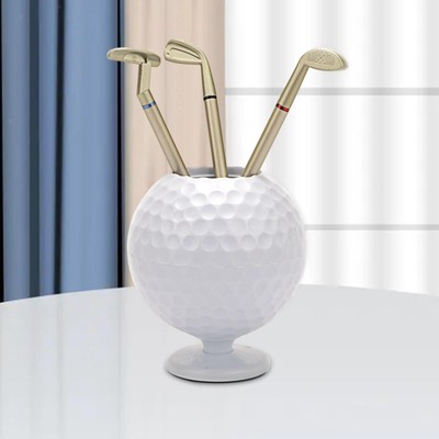 Neuheit Golfball Stifthalter Golfball Skulptur für Home Deskdecoration Boss