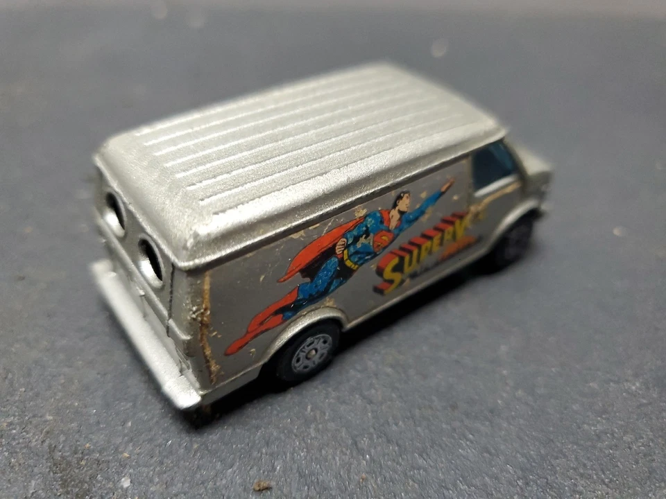 Vintage 1978 Corgi Juniors Diecast 1/64 Superman Super Van Delivery Truck US Van - Image 3 of 4