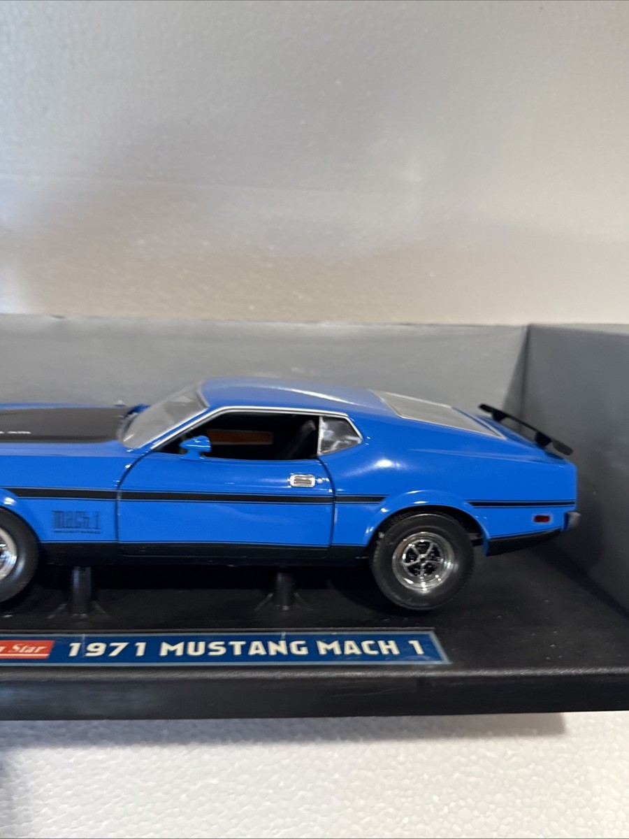 1/18 Sunstar 1971 Ford Mustang Mach 1 RARE Blue 351 RAM Air 3601