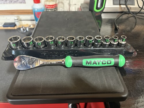 Matco 3/8”dr Ratchet And Socket Set Green | eBay
