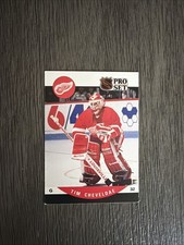 1990-91 Pro Set Tim Cheveldae #602 (RC) Rookie Detroit Red Wings