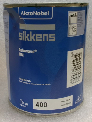 AKZO NOBEL SIKKENS AUTOWAVE MM 400 DEEP BLACK 1L/1.06 US QUART #391135
