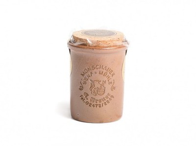 Chili Senf  (EUR 114,90 / L) Monschauer Senf  100 ml im Steintopf