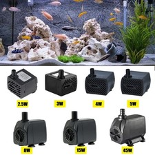 Mini Submersible Pump Ultra-Quiet Small Water Pump for Aquarium Rockery Fountain