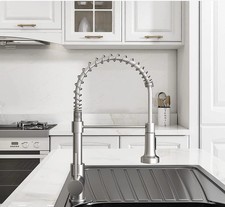 NEW OWOFAN Kitchen Faucet with Pull Down Sprayer Brushed Nickel Stainless Steel