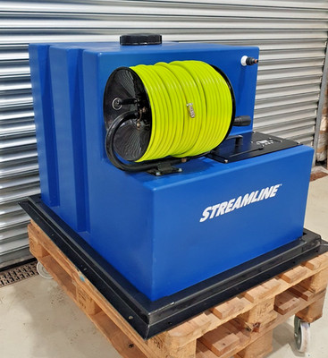 Streamline ECO375 Fensterreinigungstank-Set, Pumpe, Steuerung, Schlauchaufroller, Akku