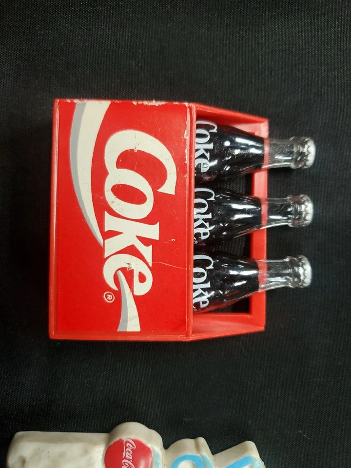 Coca Cola Refrigerator Magnet Ice Cold Coke Bottles Rack Lot 90's Retro Frig ** - Image 2 of 4