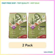 (2 pack) Purina Cat Chow Naturals, Dry Cat Food, Chicken & Salmon, 18 lb Bag 1.32 per pound