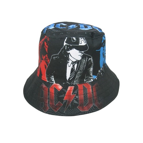ac/dc bucket hat adult one size hair metal rock | eBay