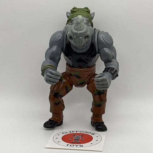 Vintage TMNT Rocksteady (Hard Head) 1988 Action Figure Playmates #5