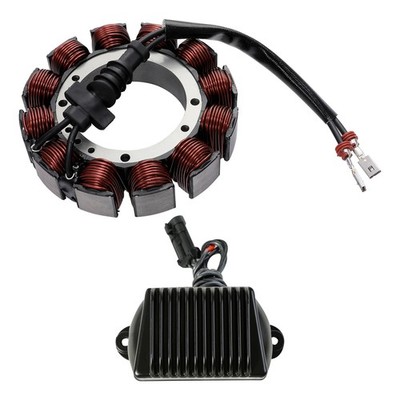 Generator Stator Coil & Voltage Rectifier Regulator For Harley Touring 2002-2003