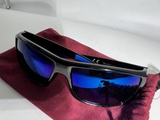 SUNCLOUD Lock POLARIZED Sunglasses Black/Blue Mirror Smith Sport FAST SHIPPING