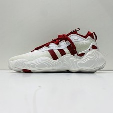 Scarpe stringate Adidas uomo SM Trae Young 3 Team DC ID3920 bianco rosso taglia 10,5