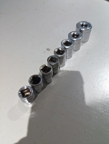 Vintage Kamasa (USA) 3/8 Drive 12 Point Imperial Socket Set 1/4 - 13/16 - Picture 15 of 18