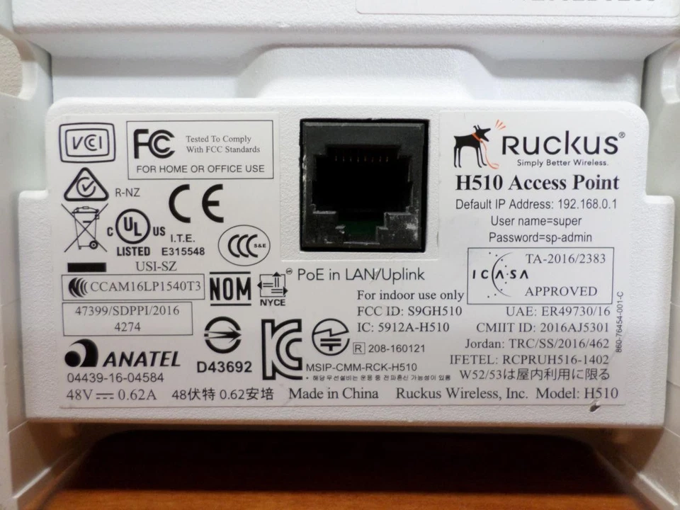 Ruckus H510 Wireless Access Point _ NO Mounting bracket (Lot of 10) - Image 4 of 4