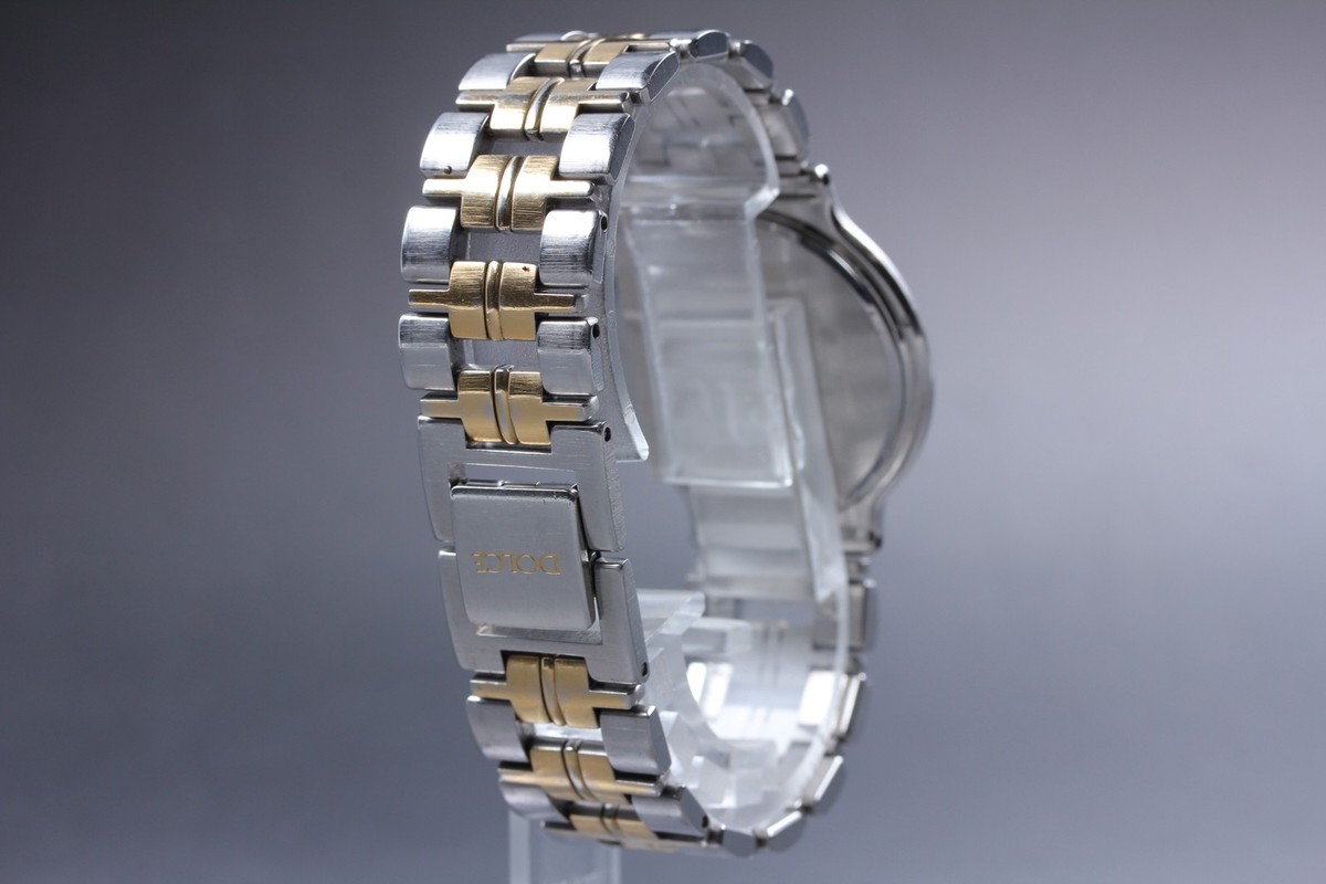 Vintage 1992 Seiko Dolce 5E31-6D40 Two-Tone Roman HAQ Quartz Mens