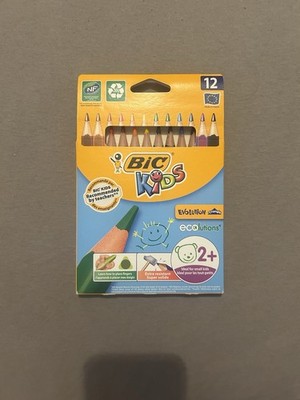BIC Kids Buntstifte Dreikant Evolution Triangle 12er Pack ab 2 Jahren+
