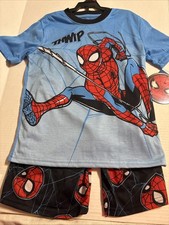 Marvel Spider-Man 2-Piece Short Sleeve Top  Shorts Pajama Set, Sizes S