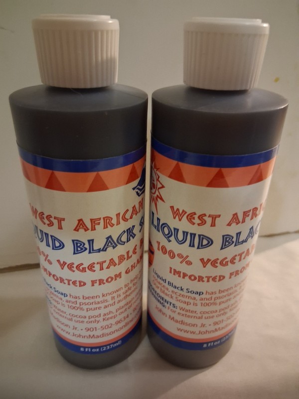 West African Liquid Black Soap 100%Vegetable Base Imported From GHANA 2/$25