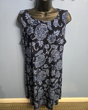 Women's Tommy Hilfiger Navy Floral Sleeveless Dress - NEW w TAGS - Size 12