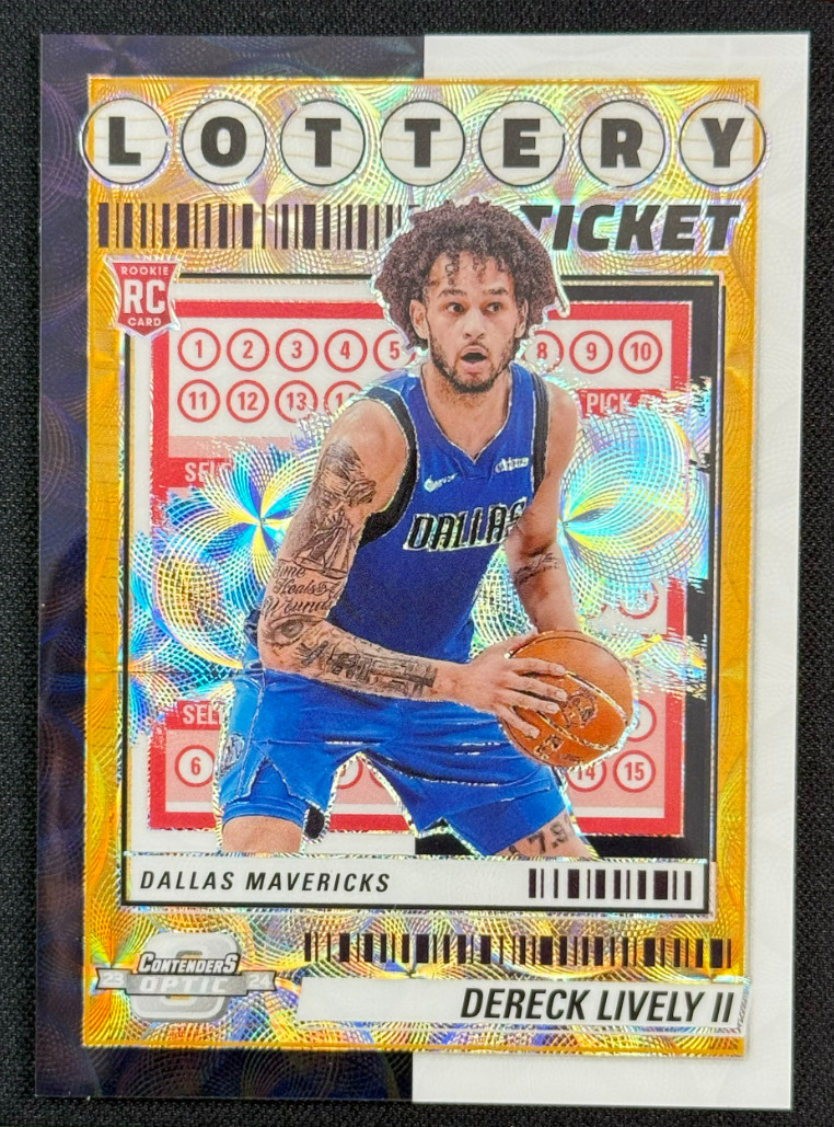 Dereck Lively II 2023-24 Panini Contenders Optic 04/25 Lottery Ticket RC #1
