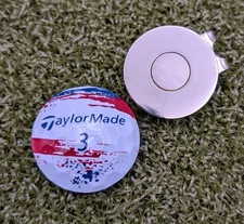TaylorMade Speedsoft  Golf Ball Marker With Magnetic Clip Usa Tp5 Tp5x Blue Red