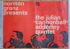 The Julian-Canonball-Adderley Quintet-Original Jazzplakat 1961-by Norman Granz-