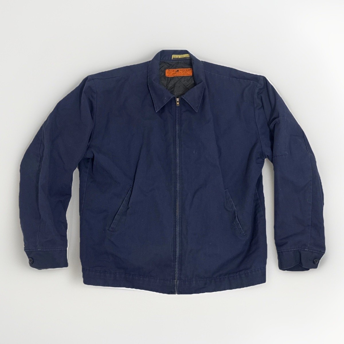 LAFAYETTE CUSTOM GARAGE RED KAP製　L Vintage Mens Red Kap Work Jacket Blue Mechanic XL USA Quilted
