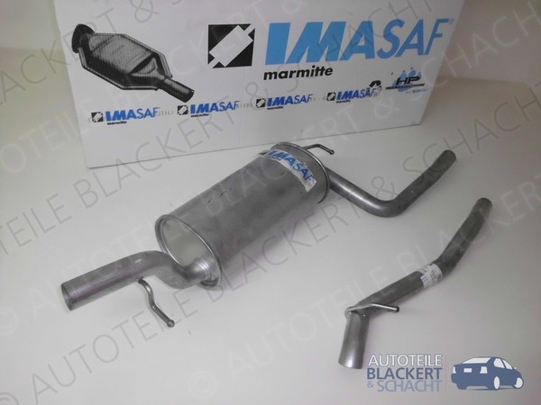 Imasaf Auspuffset Mitteltopf+Endrohr für Ford Focus C-Max 1.6 Ti+1.8 2003-2007-image