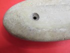 NATIVE AMERICAN HAND CARVED BOAT STONE PENDANT GORGET 1800S DRESS RARE ORIGINAL — photo 7