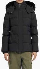 Moose Knuckles Cloud 3Q 800 Fill Power Down Puffer With Removable Shearling Trim