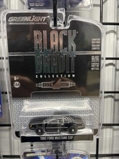 Greenlight 1/64th scale 1982 Ford Mustang SSP Black Bandit Police