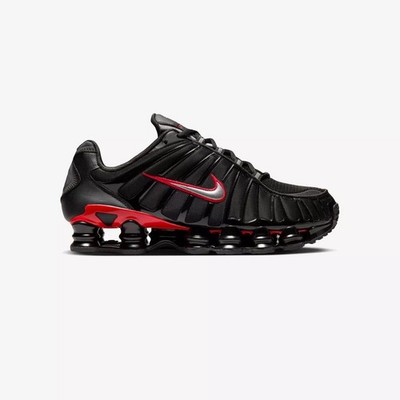 Nike Shox TL Shoes Black College Red Silver CN0151-003 Men's Size