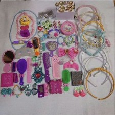 Play kitchen dress-up princess accessories, approximately 60 items, bulk sale