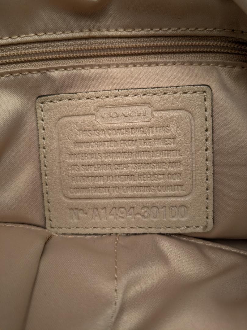 COACH tote bag canvas python pattern 4975 23a - image 11