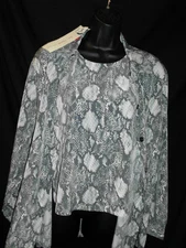 Vintage S. G. Sport Collection 1980's Tank & Blouse Size L NWT Grey Geometric  
