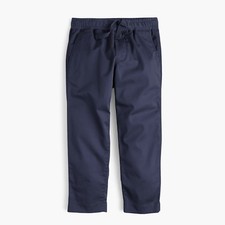 J.Crew Boys' stretch-cotton pull-on pant with reinforced knees Indigo 6 H6243