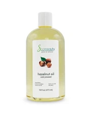 HAZELNUT CARRIER OIL COLD PRESSED 100% PURE NATURAL 16 OZ