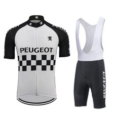 Retro Peugeot Neue Herren Radtrikot Trägerhose Cycling Jersey bib shorts