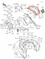 NEW OEM KAWASAKI BRUTE FORCE 750 4X4i FRONT RIGHT STORAGE COMPARTMENT