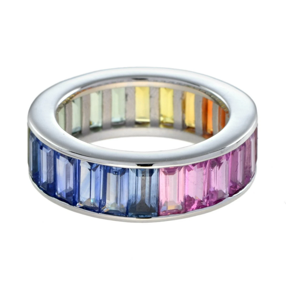 Baguette sapphire band shop