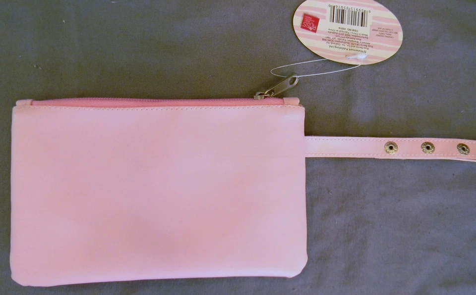 Girls Wristlet Coin Wallet Purse Change Clutch Ballet I Love Dancing Pink Hearts - Image 2 of 4