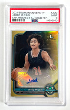 JARED MCCAIN 2021-22 Bowman U Chrome  Gold /50 1st Bowman ROOKIE/AUTO - PSA 9