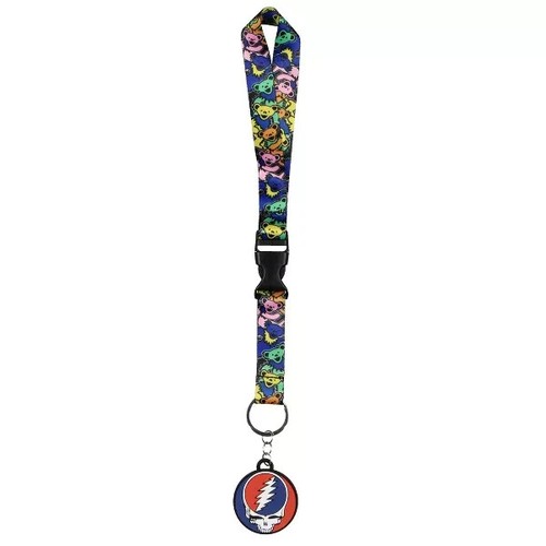GRATEFUL DEAD Dancing Bears Wrist Strap Lanyard For Keys, Wallet *NEW w/ TAGS* - Picture 3 of 6