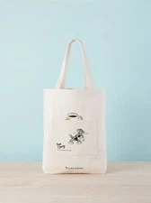 Tom and Jerry x Tully's collaboration tote bag with pocket coffee A4 size cotton
