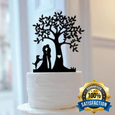 32 Styles of Pets Wedding Cake Topper, Cat Dogs Your Custom Pet Tree Mr and Mrs
