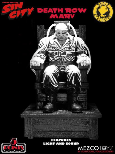 Mezco Sin City The Hard Goodbye Death Row Marv 3.75 Inch